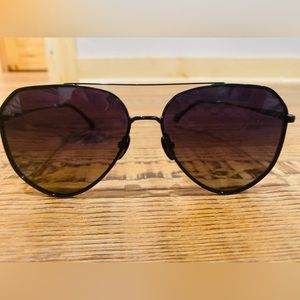 DIFF Dash Matte Black Solid Grey Polarized Sunglasses